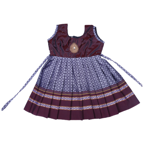 Silver with Marron Frock