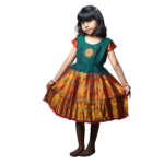 Green Banhatti Frock